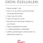 Lavinger 2 Adet 18 cm Metal Gövde Pazar Arabası Tekerleği Süper Sağlam Araba Tekeri Somun&pul Hediyeli - Görsel 4