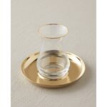 English Home Graceful Çelik 4 Parça 2 Kişilik Çay Seti 140 ml Gold - Görsel 3