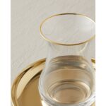 English Home Graceful Çelik 4 Parça 2 Kişilik Çay Seti 140 ml Gold - Görsel 4