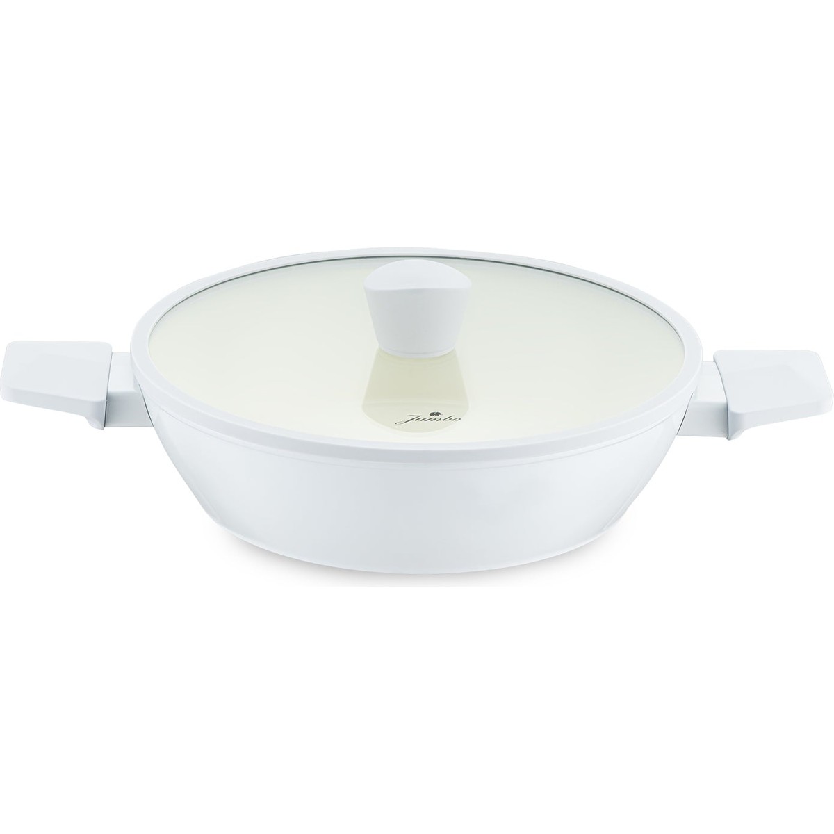 110001215790724.jpg Jumbo Swiss Crystal Light Grey Basık Tencere 26 cm - Görsel 1