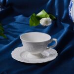 Karaca Beatrice Çay Fincanı ve Tabağı 200 ml - Görsel 2