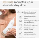 Braun 2 Akıllı Başlık ( Yüz & Vücut ) Yeni Nesil Kablolu Ipl Lazer Epilasyon Cihazı , Cilt Tonu Sensörlü, 400.000 Atış Uzun Ömürlü Kullanım - Görsel 4