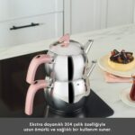 Karaca Belinay İndüksiyon Tabanlı Midi Rose Çaydanlık Takımı - Görsel 5