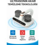 Qasul Ultrasonik Toz ve Akar Temizleme Cihazı – Çift Filtreli, Yüksek Frekanslı Robot Süpürge