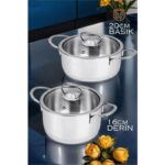 MiraLive  Derin ve Basık Tencere Seti