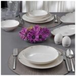 Güral Porselen Camelia  54 Parça 12 Kişilik Yemek Takımı 67101 - Görsel 2