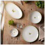 Güral Porselen Flora Green 12 Parça 4 Kişilik Kahvaltı Takımı 4883 - Görsel 4