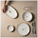 Güral Porselen Flora Green 12 Parça 4 Kişilik Kahvaltı Takımı 4883 - Görsel 5