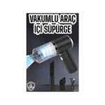 Astraltech Üflemeli Güçlü Vakumlu Ev Ofis Araç Süpürgesi El Süpürgesi Şarjlı - Görsel 2
