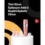 Astraltech Yüz Tüyleri Için Özel Başlıklı Pembe Epilatör