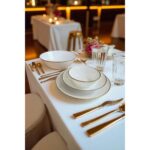 IKEA Oftast 20 Parça Yaldızlı Yemek Takımı Gld