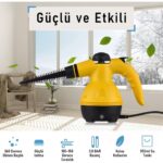 Valkyrie 2500W El Tipi Buharlı Temizleyici – 3 Bar Basınç, 360° Döner Başlık, 9 Parça Aparatlı, Çok Amaçlı Kullanım - Görsel 3