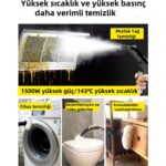 Buharlı Çok Amaçlı Temizlik Makinesi Halı, Koltuk, Fayans, Cam ve Zemin Için - Görsel 4