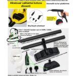 Buharlı Çok Amaçlı Temizlik Makinesi Halı, Koltuk, Fayans, Cam ve Zemin Için - Görsel 5