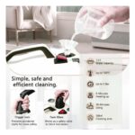 Çok Fonksiyonlu Beyaz Buharlı Temizleyici, Pratik ve Güçlü Temizlik Araçları - Görsel 4