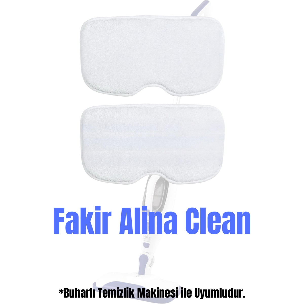110001221953943.jpg Buharlı Temizleyici Yedek Yer Başlığı 2'li, Beyaz, Pratik ve Güçlü Temizlik Seti - Görsel 1