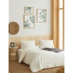 PureText | Purelight |  Yıkamalı Iplik Boya Pamuklu Çift Kişilik Nevresim Takımı | 200X220CM | Mavi - Görsel 2