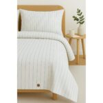 PureText | Purelight |  Yıkamalı Iplik Boya Pamuklu Çift Kişilik Nevresim Takımı | 200X220CM | Mavi - Görsel 3