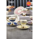 Enza Ahenk 6'lı Porselen Fincan Takımı - Görsel 2