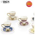 Enza Ahenk 6'lı Porselen Fincan Takımı - Görsel 4