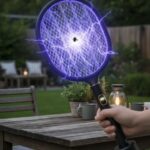 Mabelme Store Buffer® USB Şarjlı Siyah Renk Kendiliğinden Standlı Şarj Göstergeli Uv Işıklı Sinek Öldürme Raketi LTD-718 - Görsel 5