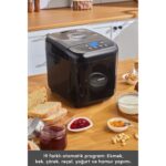 Hall Breathe Çok Fonksiyonlu Reçel, Yoğurt, Hamur ve Ekmek Yapma Makinesi Siyah - Görsel 3