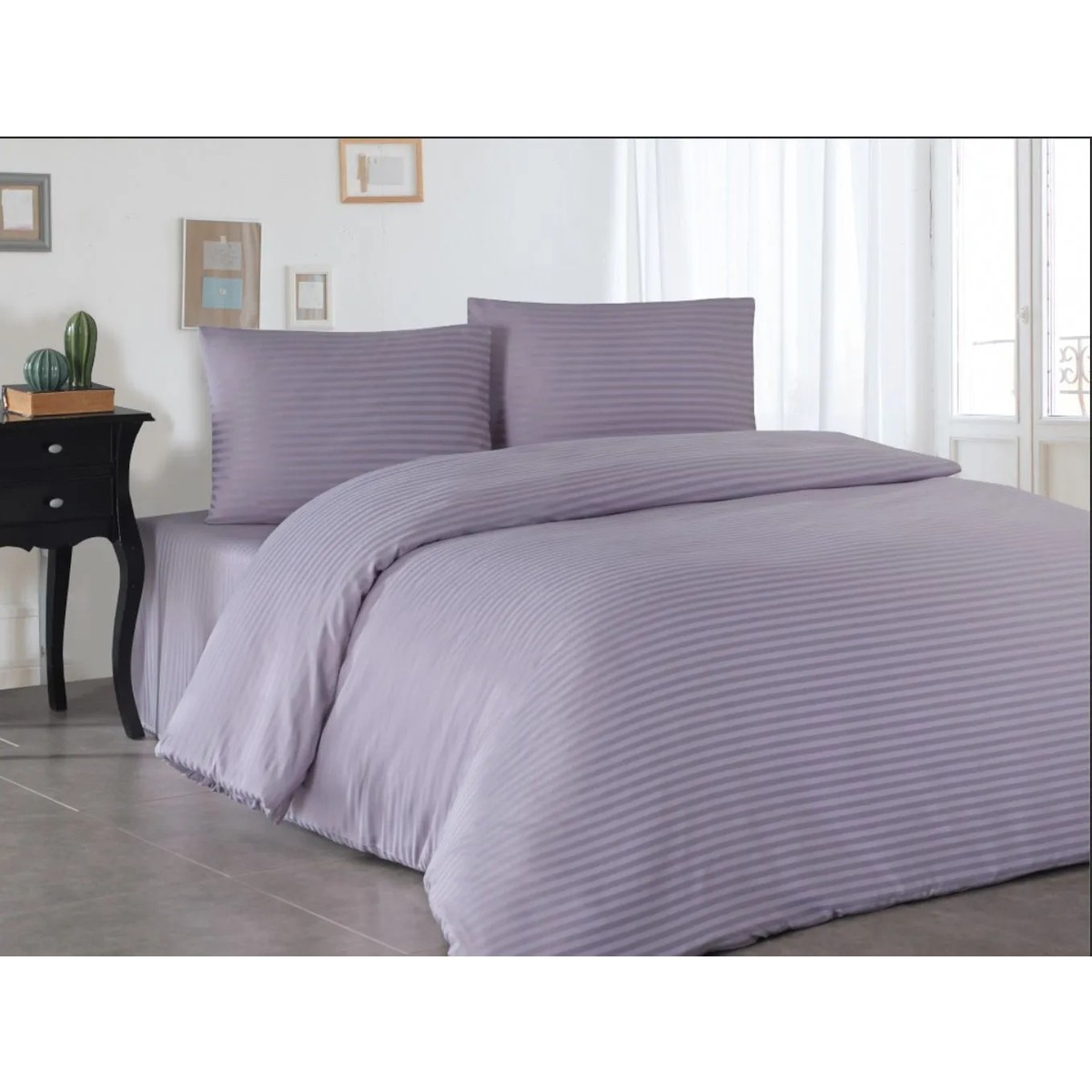 110001224245919.jpg Miruza Ev Tekstil Kutulu PAMUK-SATEN Çeyizlik^günlük Nevresim Takımı - Görsel 1