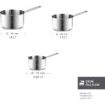 Karaca Fiorino Indüksiyon Tabanlı 3 Parça Mini Sütlük Set - Görsel 2