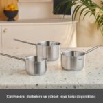 Karaca Fiorino Indüksiyon Tabanlı 3 Parça Mini Sütlük Set - Görsel 5