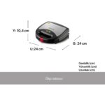 Homend Toastbuster 1325H Çıkarılabilir Tost Plakalı Waffle Makinesi - Görsel 2