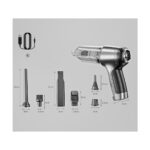 Lovyco Portatif Araba Vakum Süpürge USB Ofis Ev Halı Için Şarj Edilebilir Mini Elektrikli Süpürge USB Şarj - Görsel 2