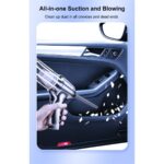 Lovyco Portatif Araba Vakum Süpürge USB Ofis Ev Halı Için Şarj Edilebilir Mini Elektrikli Süpürge USB Şarj - Görsel 3