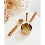 Kahverengi 3'lü Ölçü Kaşığı Seti, Pratik ve Şık Mutfak Gereci