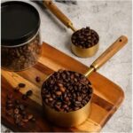 Paslanmaz Çelik Ahşap Saplı Ölçü Kaşıkları Seti 60ML-250ML, Büyük Boy - Görsel 3