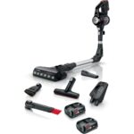 Yeni Seri Çift Bataryalı Bosch Premium Şarzlı Dik Süpürge 80 Dk Ya Kadar Çalışma Süresi