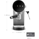 Dijital Inox Kahve Makinesi, 20 Bar, Öğütülmüş ve Kapsül Kahve Seçenekleri - Görsel 2