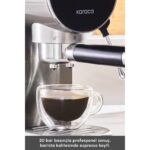 Dijital Inox Kahve Makinesi, 20 Bar, Öğütülmüş ve Kapsül Kahve Seçenekleri - Görsel 5