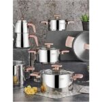 18 Parça Bal Peteği Çeyiz Seti, Pembe, Şık ve Kullanışlı Tasarım - Görsel 2