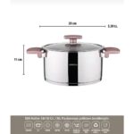 18 Parça Bal Peteği Çeyiz Seti, Pembe, Şık ve Kullanışlı Tasarım - Görsel 4