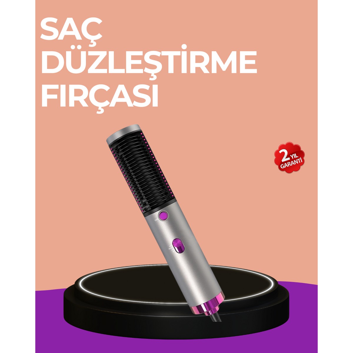 110001226940828.jpg Zero Land Msa-Shop Hacim Veren ve Saç Elektriklenmesini Önleyen Sıcak Hava Fırçası - Görsel 1