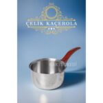 KaktüsKedi 14 cm Paslanmaz Çelik Kaçerola | Sütlük | Mini Yumurta Haşlama Tavası  7174451