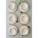 Yiğit Seramik Züccaciye Sarı Çiğdem 6 Kişilik 24 Parça Yemek Takımı - Görsel 2