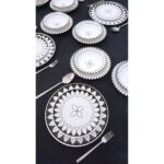 Yiğit Seramik Züccaciye Siyah Elips Model 6 Kişilik 24 Parça Yemek Takımı - Görsel 4