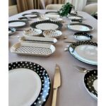 Yiğit Seramik Züccaciye Elegance Puantiye 8 Kişilik 25 Parça Kahvaltı Takımı - Görsel 2