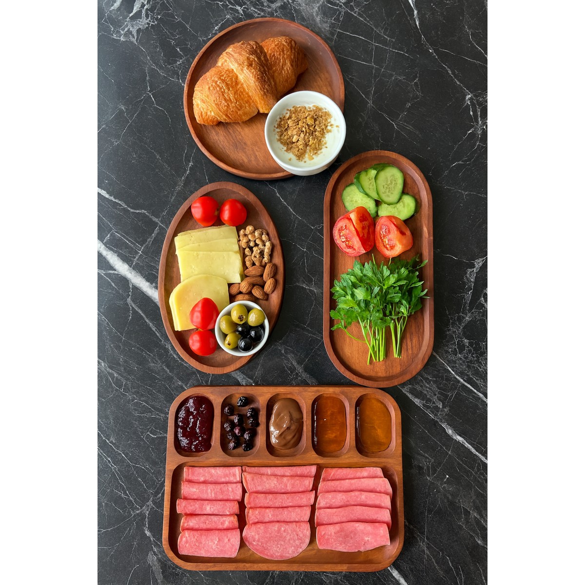 110001226995717.jpg Masal Design Willora Ahşap ( 1.sınıf Kalite Kayın Ağacı ) 4 Parça Kahvaltı Takımı, Kahvaltılık, Sunumluk - Görsel 1