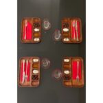 Masal Design Verdis Ahşap ( 1.sınıf Kalite Kayın Ağacı ) 4 Parça Kahvaltı Takımı, Kahvaltılık, Sunumluk