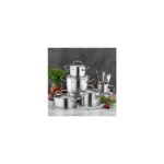 Korkmaz Proline Yumurta Sahanı 16 cm Gri Paslanmaz Çelik Ergonomik Kulplu 1 Adet - Görsel 2