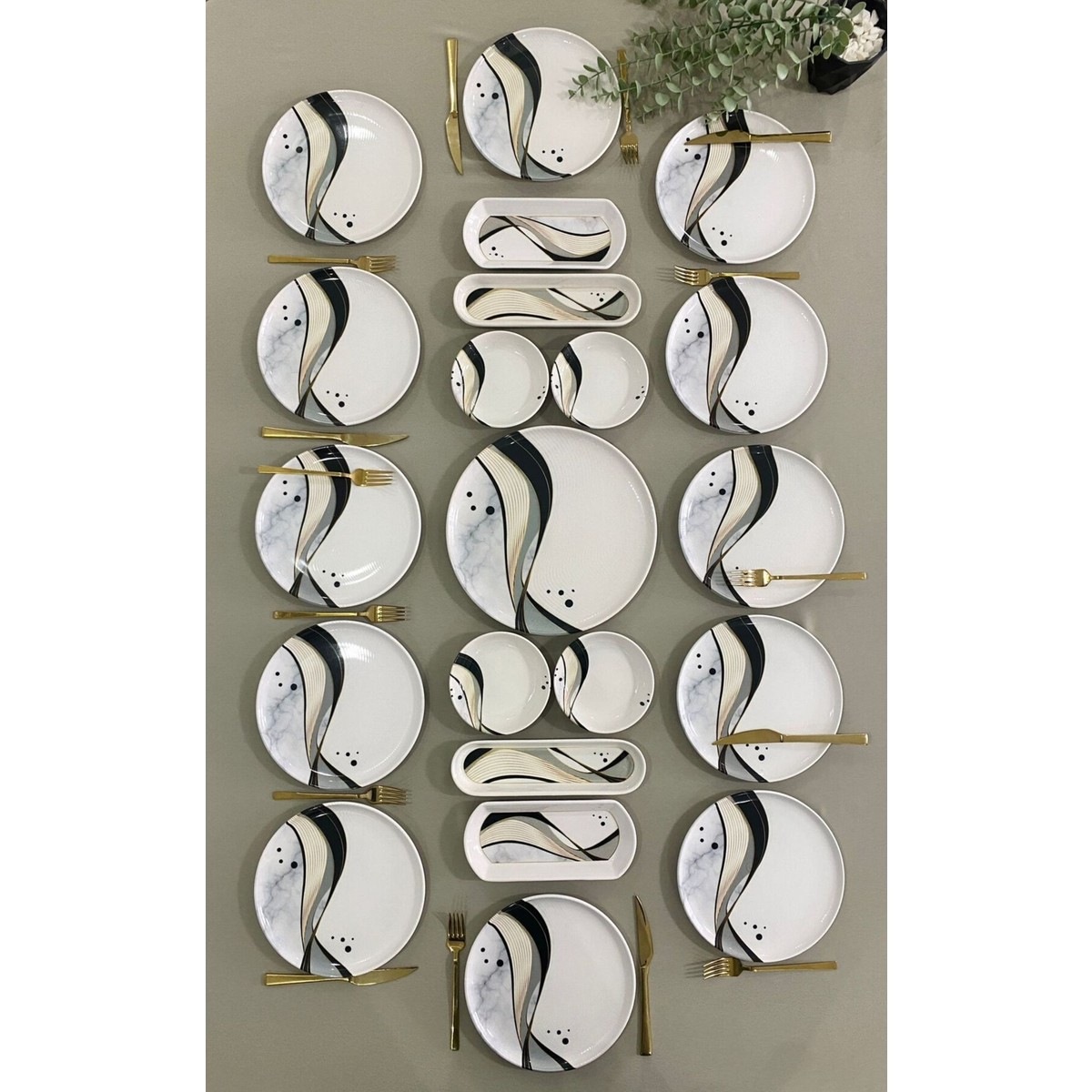 110001227151896.jpg Asorti 12 Kişilik 21 Parça Kahvaltı Takımı - Görsel 1