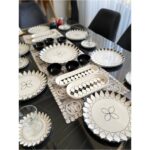 Siyah Elips Model 6 Kişilik 23 Parça Kahvaltı Takımı - Görsel 2