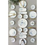 Çiğdem Blue Model 6 Kişilik 21 Parça Kahvaltı Takımı Kahvaltı Seti [mavi 6]